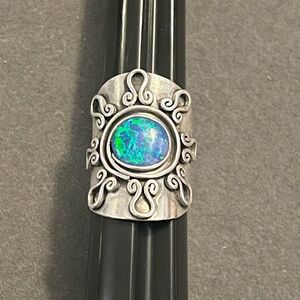 Tribal Style Lab Opal Ring